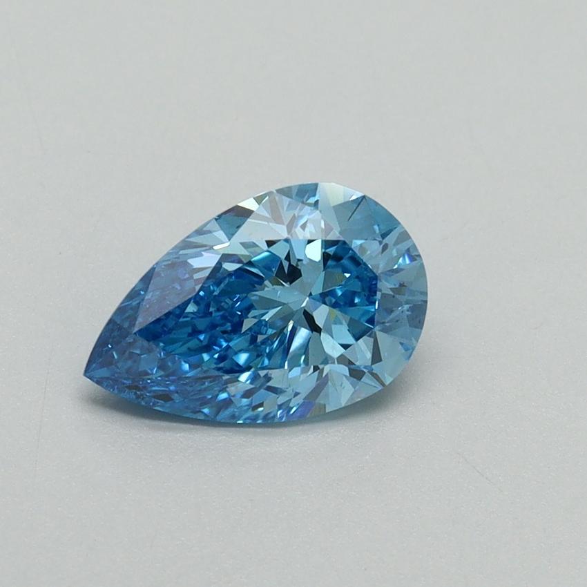 1.05 Ct. Fancy Vivid Blue Pear Lab Grown Diamond