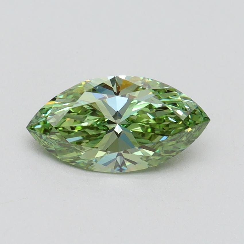 1.00 Ct. Fancy Vivid Green Marquise Lab Grown Diamond