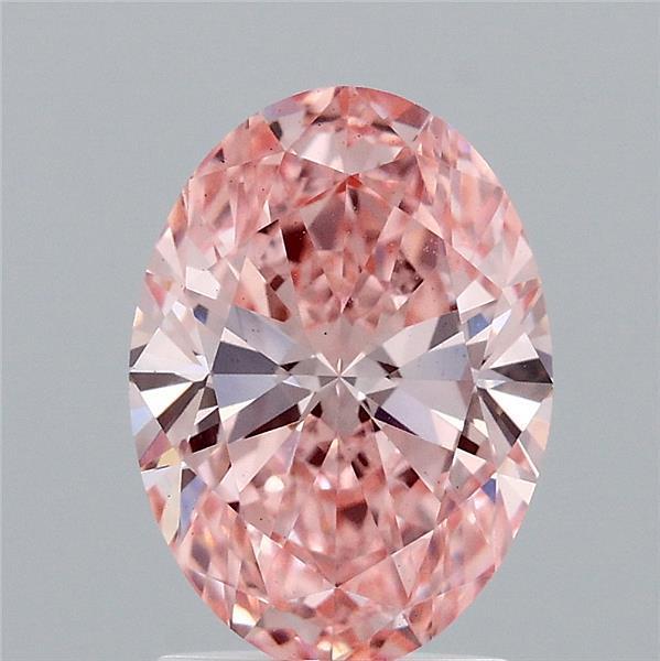 2.00 Ct. Fancy Vivid  Pink Oval Lab Grown Diamond