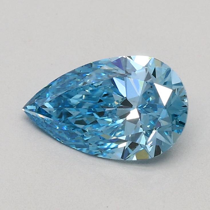 0.53 Ct. Fancy Vivid Blue Pear Lab Grown Diamond