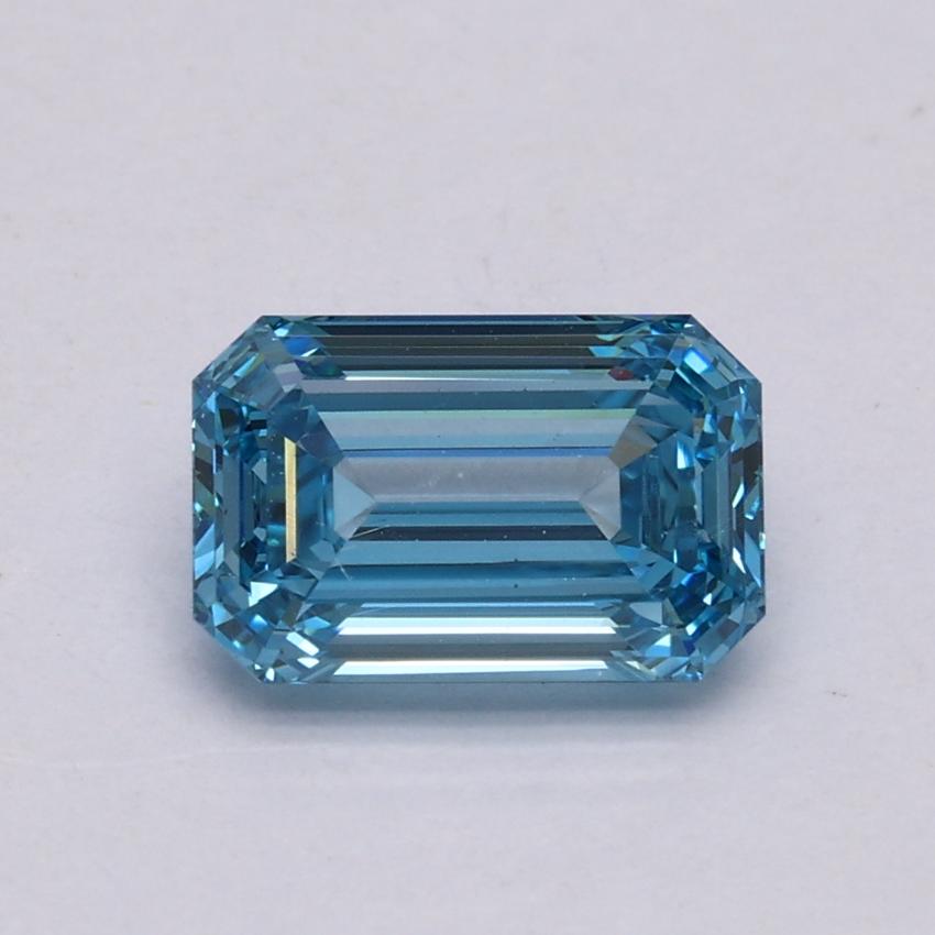 1.09 Ct. Fancy Intense Blue Emerald Lab Grown Diamond