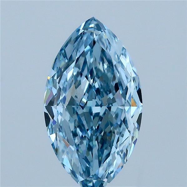 2.16 Ct. Fancy Vivid Blue Marquise Lab Grown Diamond