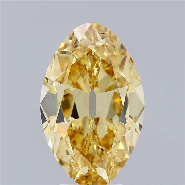 5.05 Ct. Fancy Intense Yellow Oval Lab Grown Diamond