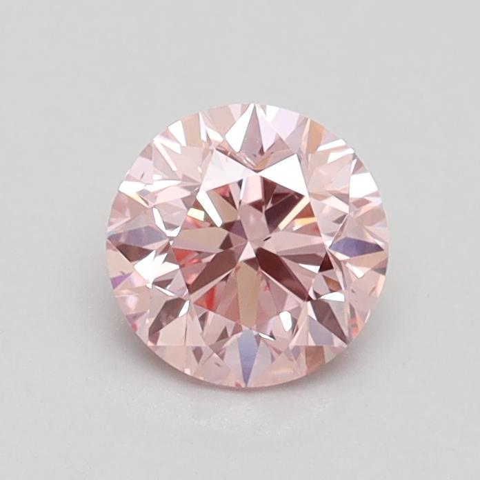 0.70 Ct. Fancy Intense Pink Round Lab Grown Diamond