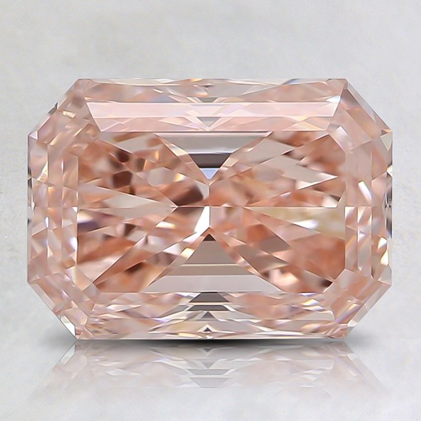 2.01 Ct. Fancy Intense Orangy Pink Radiant Lab Grown Diamond