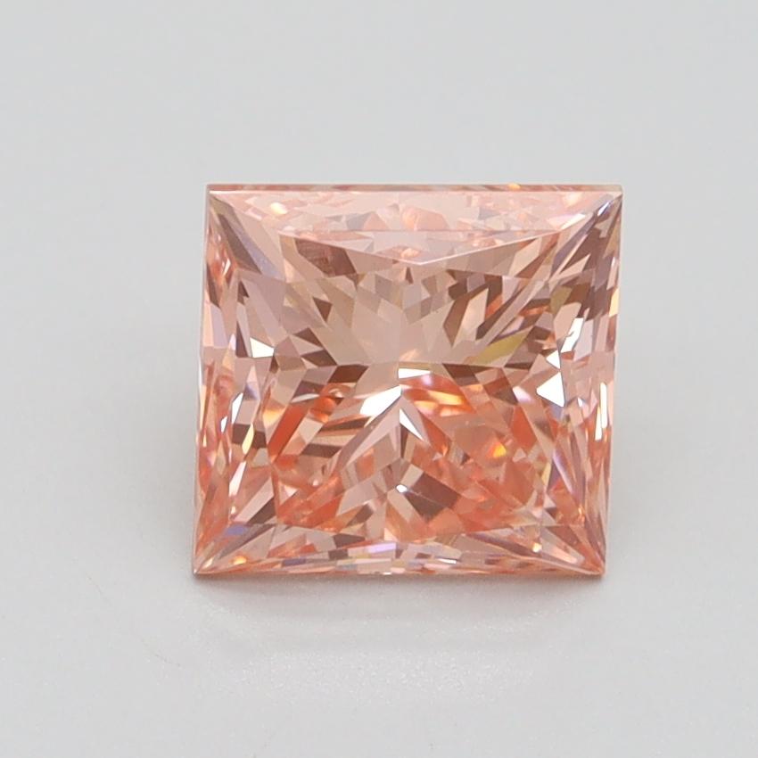 1.55 Ct. Fancy Intense Pink Princess Lab Grown Diamond