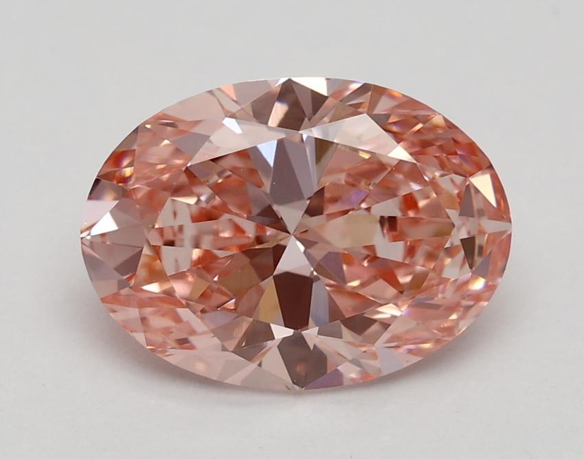 2.01 Ct. Fancy Vivid Pink Oval Lab Grown Diamond