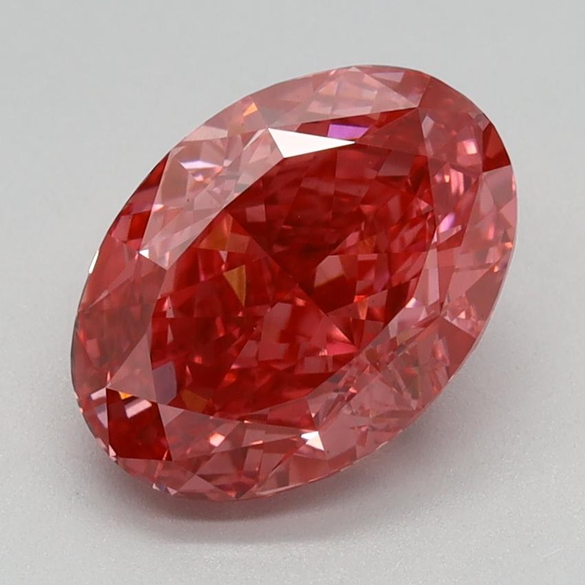 2.09 Ct. Fancy Vivid Pink Oval Lab Grown Diamond