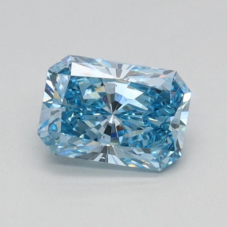 0.70 Ct. Fancy Vivid Blue Radiant Lab Grown Diamond