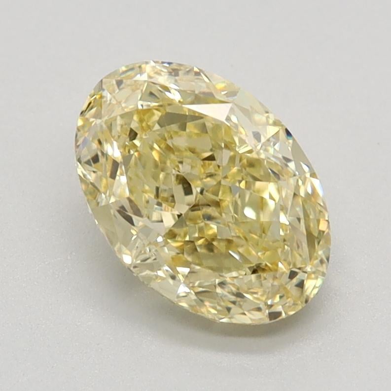 1.21 Ct. Fancy Intense Yellow Oval Lab Grown Diamond