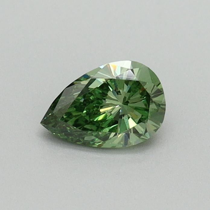 0.33 Ct. Fancy Vivid Green Pear Lab Grown Diamond