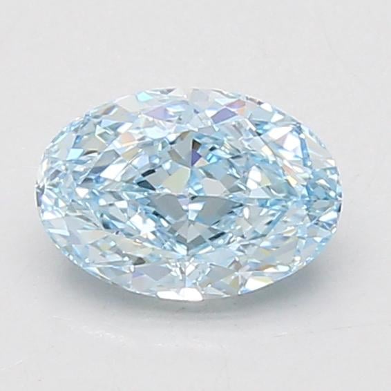 1.09 Ct. Fancy Vivid Blue Oval Lab Grown Diamond