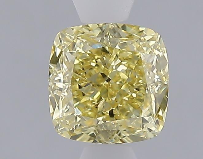 1.06 Ct. Fancy Intense  Yellow Cushion Lab Grown Diamond