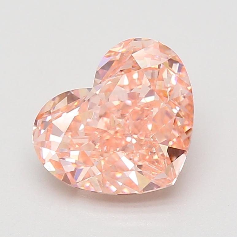 3.03 Ct. Fancy Vivid Pink Heart Lab Grown Diamond
