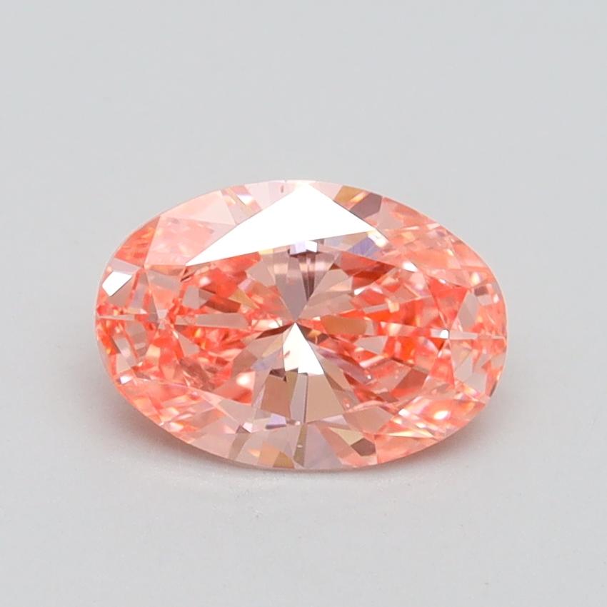 1.00 Ct. Fancy Vivid Pink Oval Lab Grown Diamond