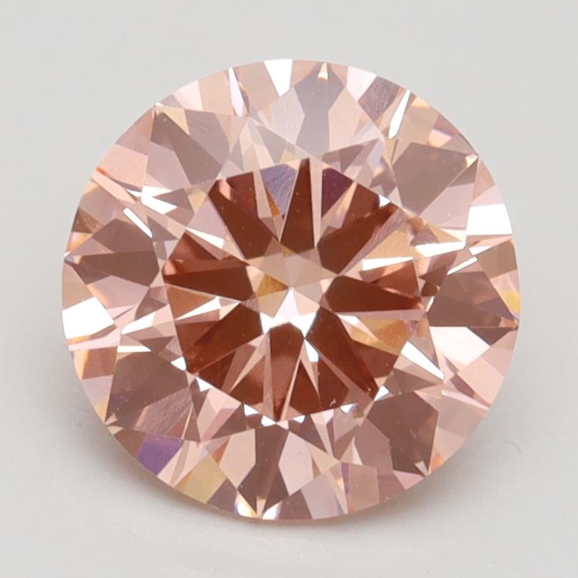 2.32 Ct. Fancy Vivid Pink Round Lab Grown Diamond