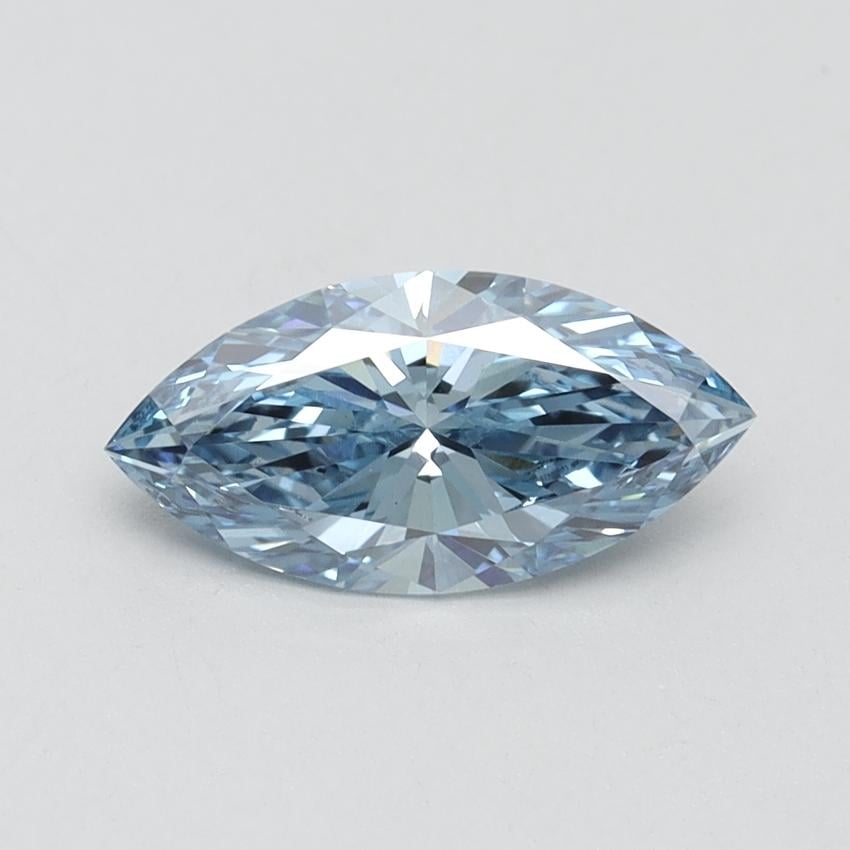 1.14 Ct. Fancy Vivid Blue Marquise Lab Grown Diamond