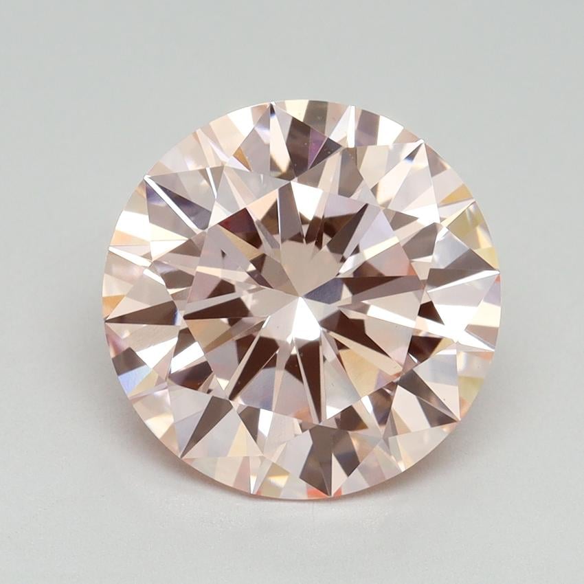 4.50 Ct. Fancy Vivid Pink Round Lab Grown Diamond