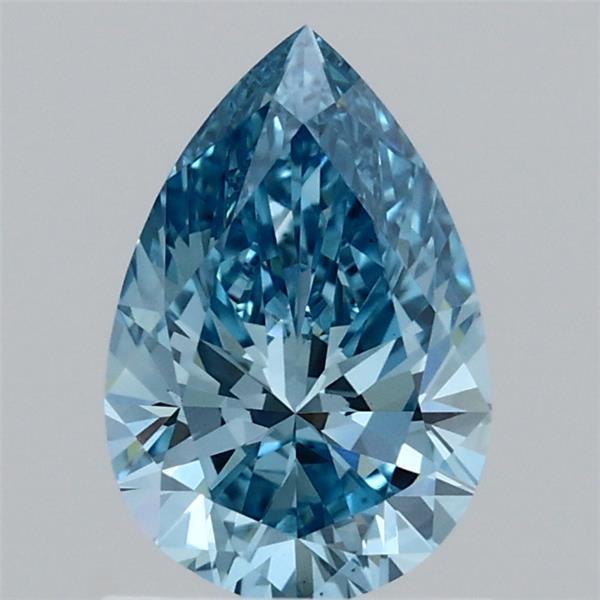 1.05 Ct. Fancy Vivid  Blue Pear Lab Grown Diamond