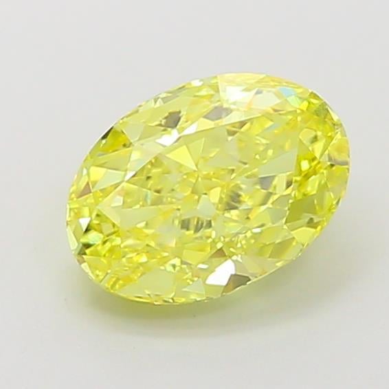 1.50 Ct. Fancy Vivid  Yellow Oval Lab Grown Diamond