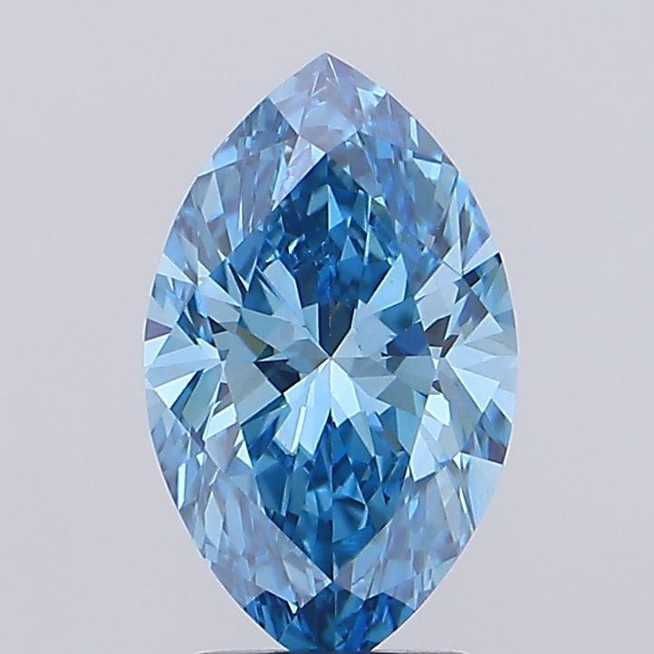 2.39 Ct. Fancy Vivid Blue Marquise Lab Grown Diamond