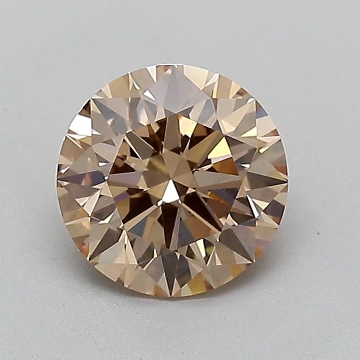 1.51 Ct. Light  Brown Round Lab Grown Diamond