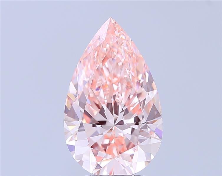 4.05 Ct. Fancy Intense Pink Pear Lab Grown Diamond