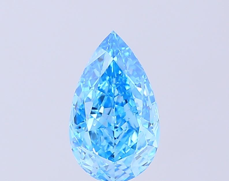 1.31 Ct. Fancy Vivid  Blue Pear Lab Grown Diamond