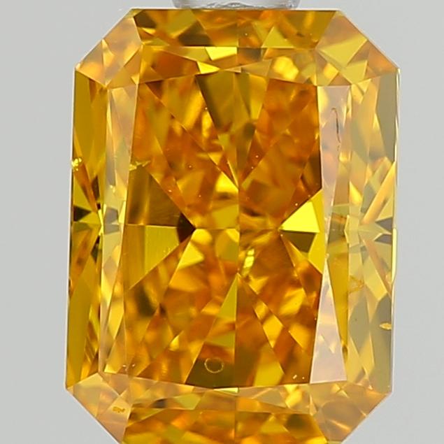 1.15 Ct. Fancy Vivid Orangy Yellow Radiant Lab Grown Diamond