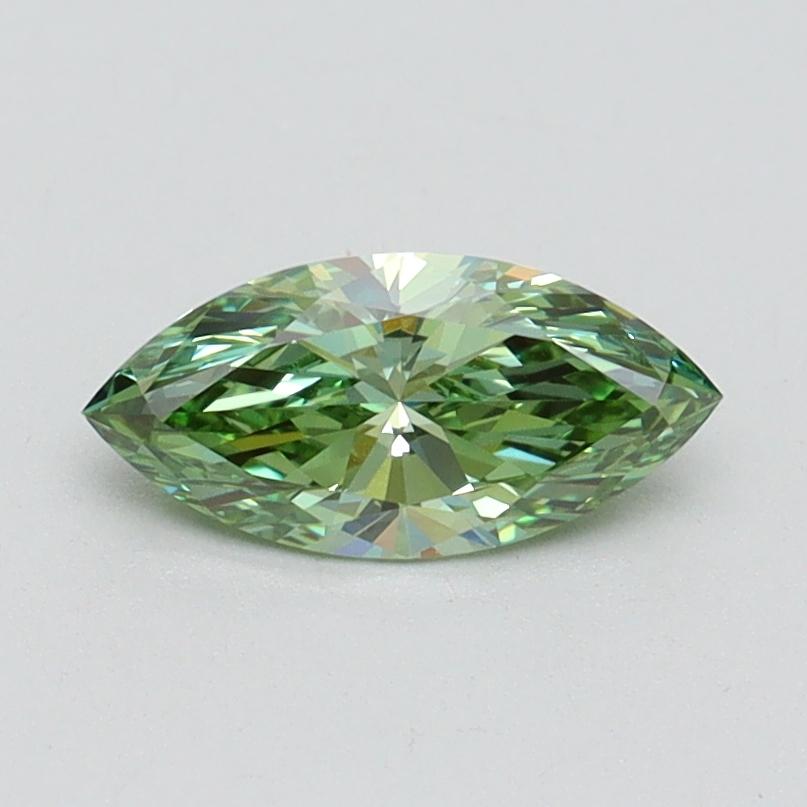 0.56 Ct. Fancy Vivid Green Marquise Lab Grown Diamond