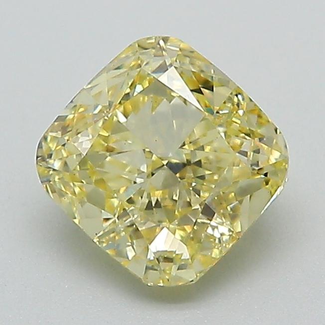 1.35 Ct. Fancy Intense Yellow Cushion Lab Grown Diamond