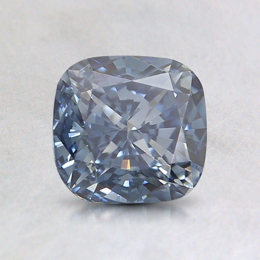 1.17 Ct. Fancy Intense Blue Cushion Lab Grown Diamond
