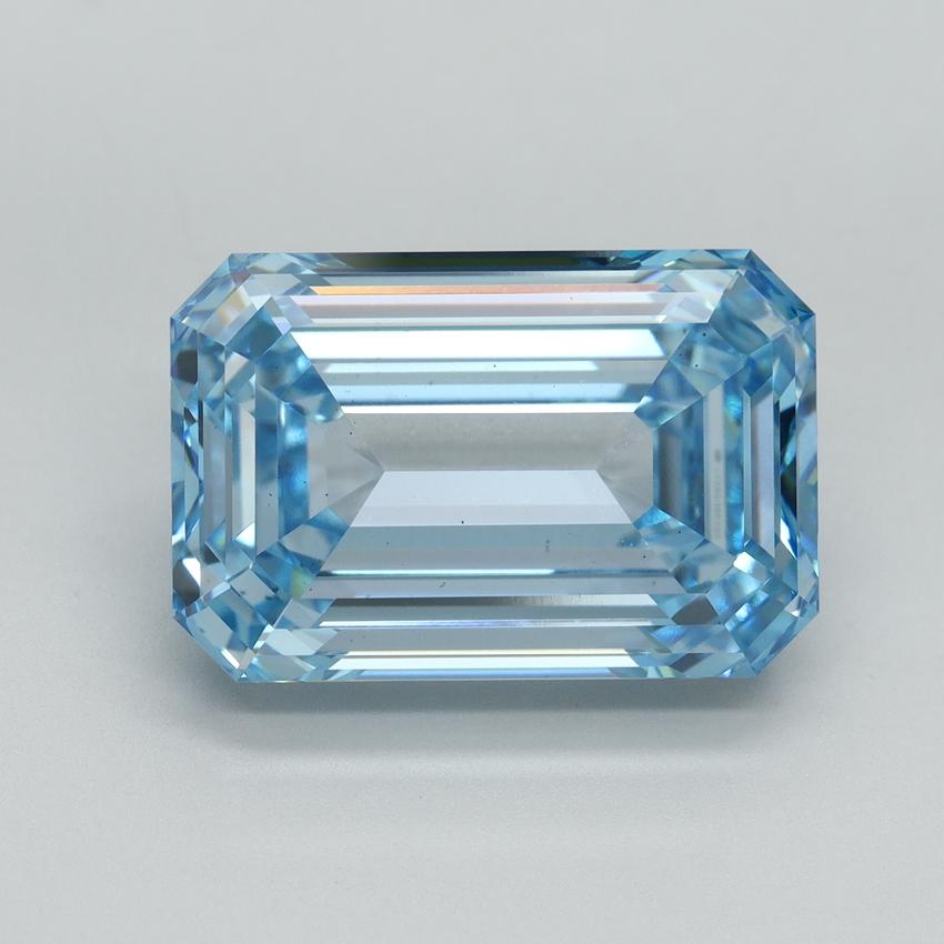10.26 Ct. Fancy Intense Blue Emerald Lab Grown Diamond