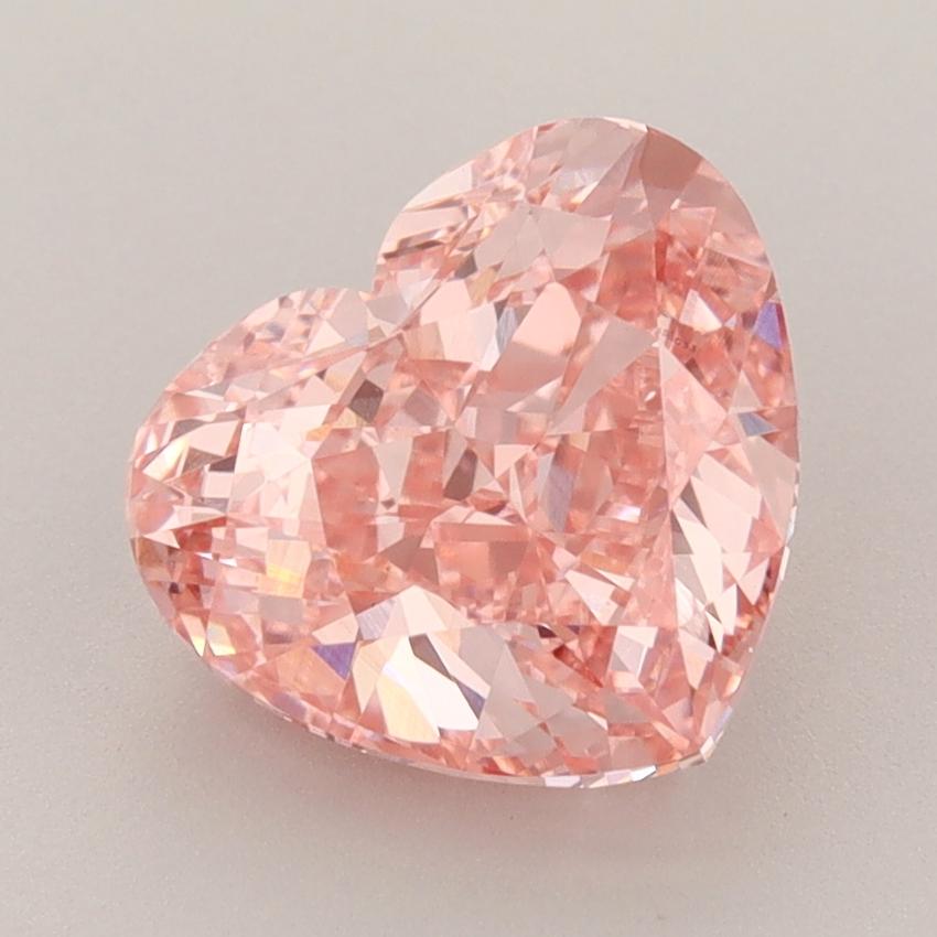 3.00 Ct. Fancy Vivid  Pink Heart Lab Grown Diamond