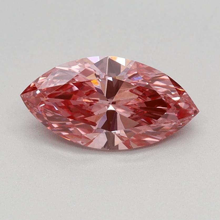 0.57 Ct. Fancy Vivid Pink Marquise Lab Grown Diamond