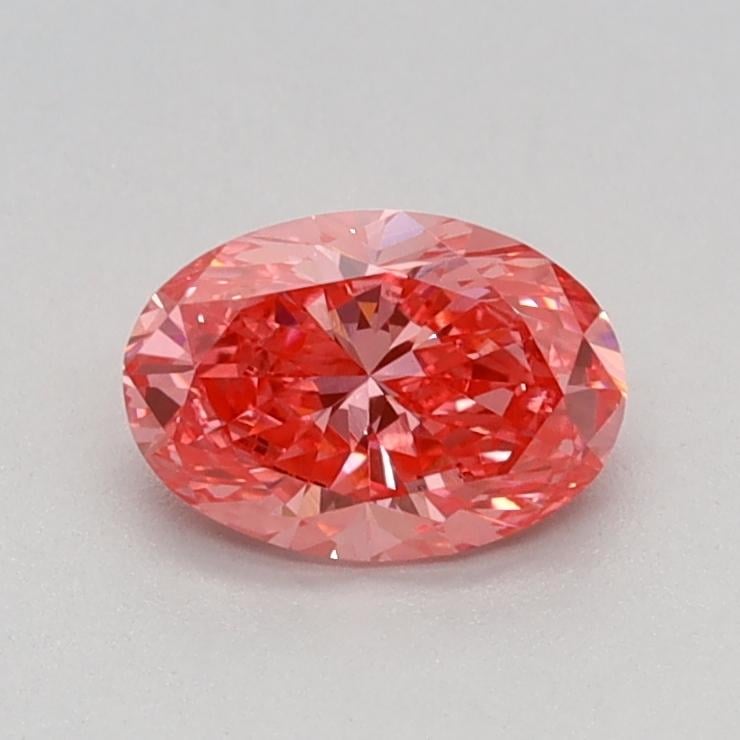 0.54 Ct. Fancy Vivid Pink Oval Lab Grown Diamond