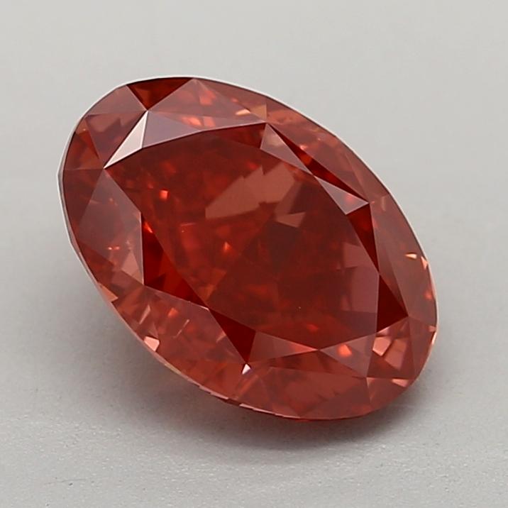 2.11 Ct. Fancy Deep Pink Oval Lab Grown Diamond