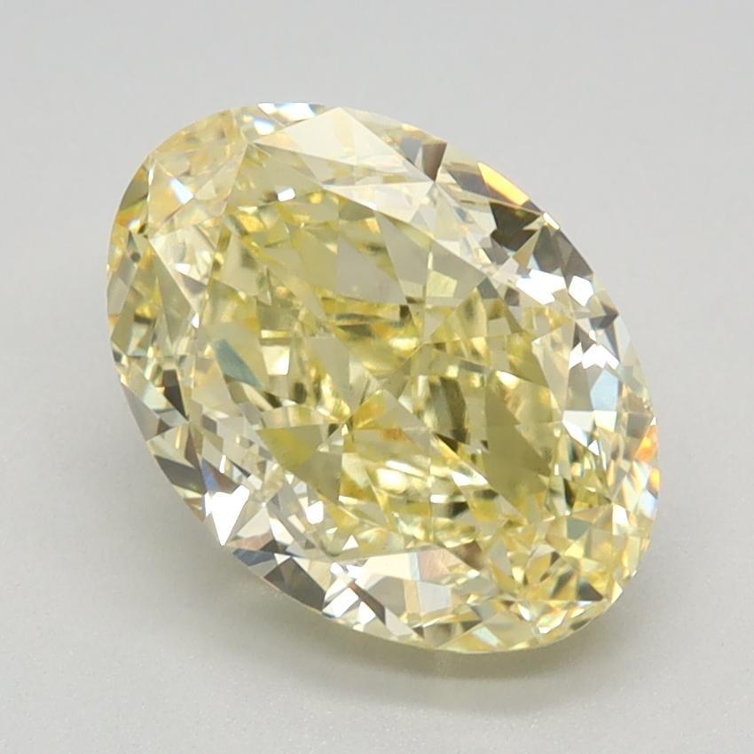 2.48 Ct. Fancy Intense Yellow Oval Lab Grown Diamond