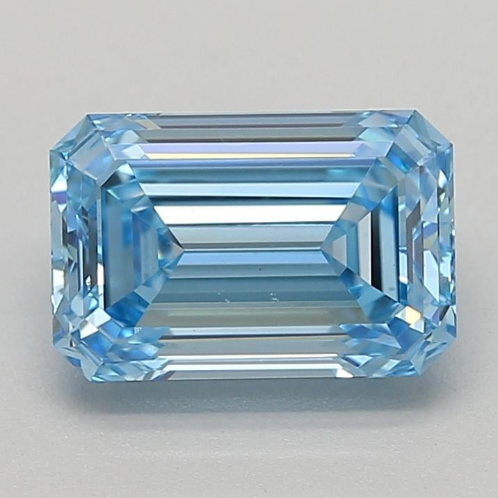 1.49 Ct. Fancy Vivid  Blue Emerald Lab Grown Diamond