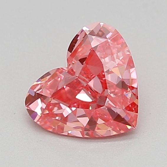 0.42 Ct. Fancy Vivid  Pink Heart Lab Grown Diamond