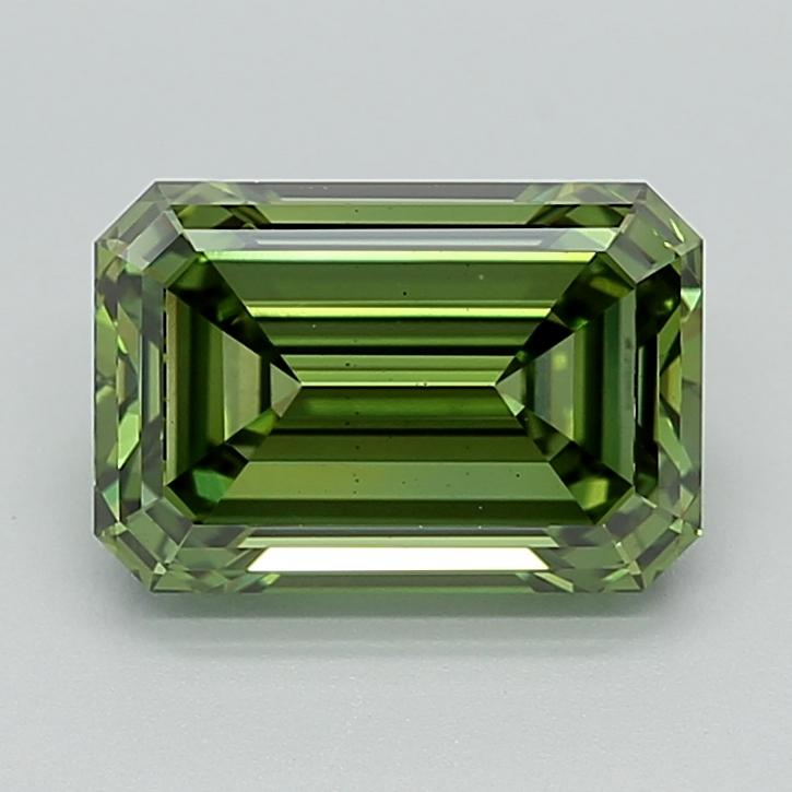 3.35 Ct. Fancy Vivid  Green Emerald Lab Grown Diamond