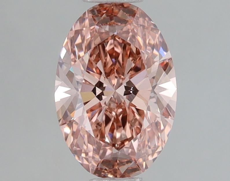 1.06 Ct. Fancy Vivid Pink Oval Lab Grown Diamond