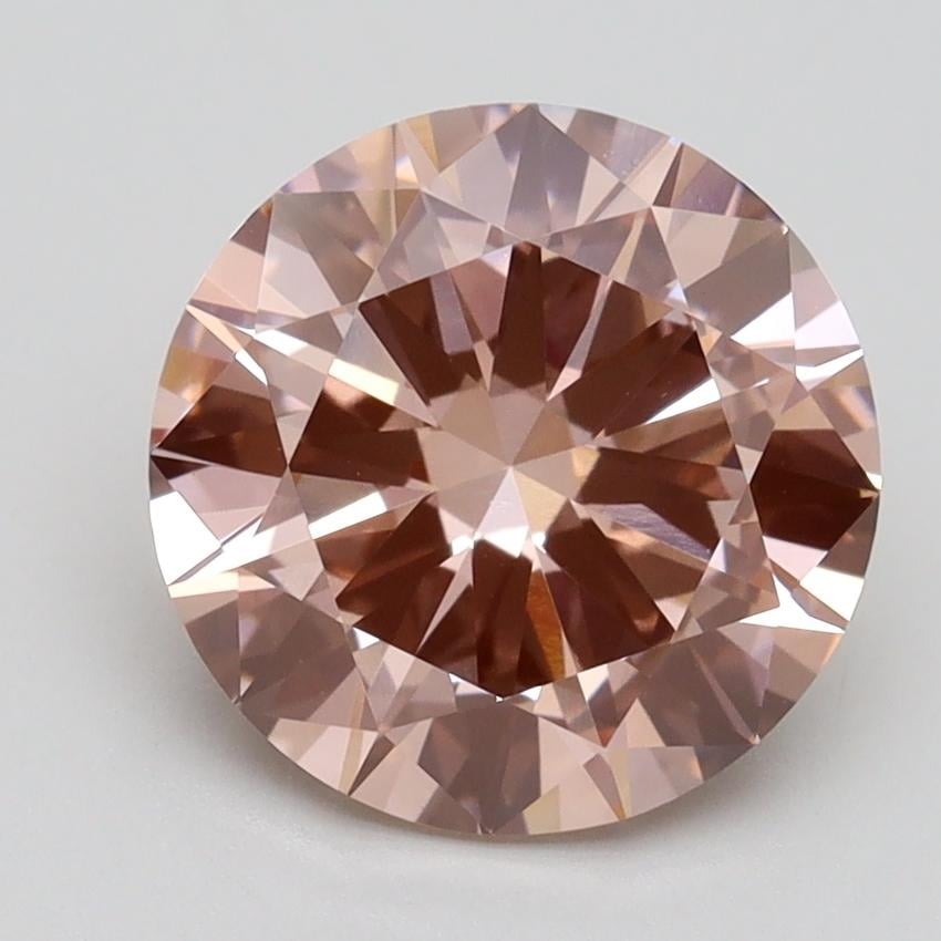 2.80 Ct. Fancy Intense Pink Round Lab Grown Diamond