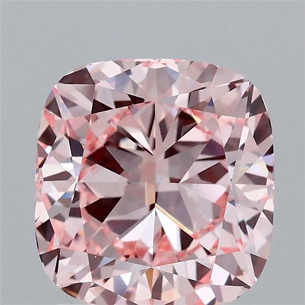 2.01 Ct. Fancy Intense  Pink Cushion Lab Grown Diamond