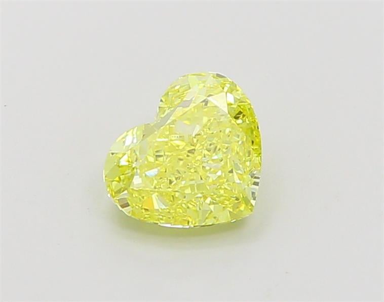 1.22 Ct. Fancy Vivid  Yellow Heart Lab Grown Diamond
