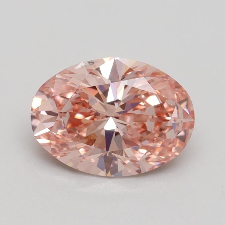 1.40 Ct. Fancy Intense Pink Oval Lab Grown Diamond