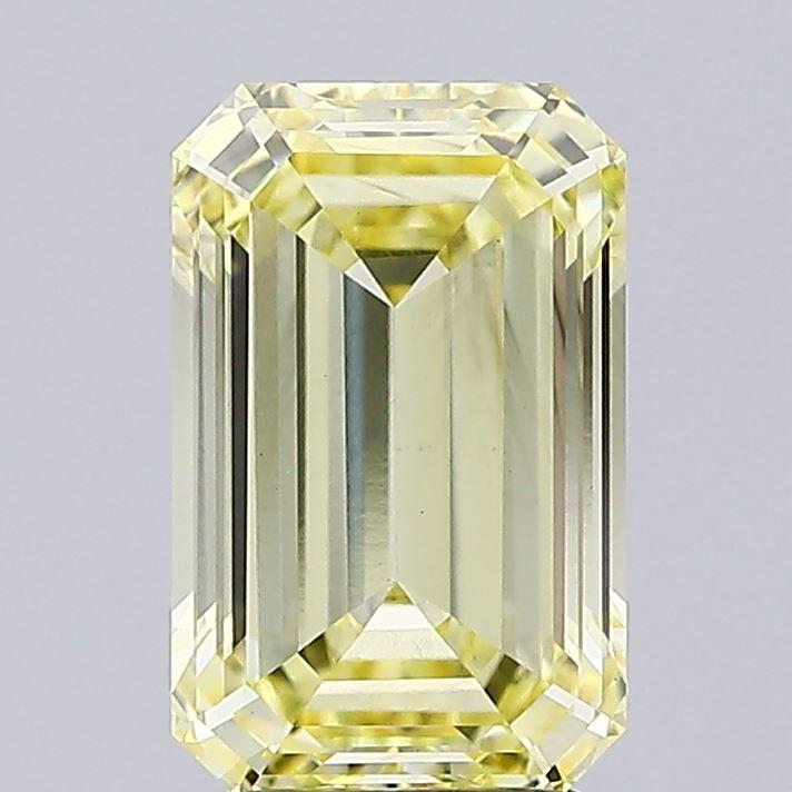 2.58 Ct. Fancy Yellow Emerald Lab Grown Diamond