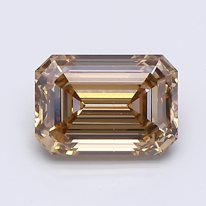 1.21 Ct. Fancy Light  Brown Emerald Lab Grown Diamond