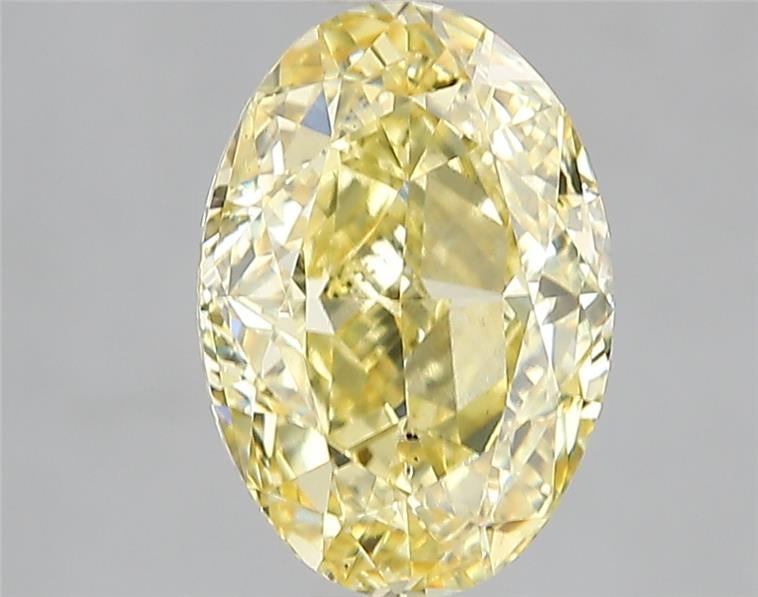 3.01 Ct. Fancy Vivid Yellow Oval Lab Grown Diamond