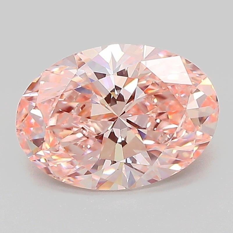 1.99 Ct. Fancy Intense Pink Oval Lab Grown Diamond